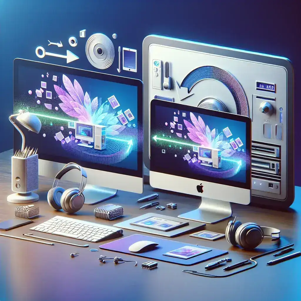 "Come convertire file HEIC in JPG su Mac e Windows - Guida Completa 2025, mostrare un utente che utilizza un software di conversione su uno schermo di computer."